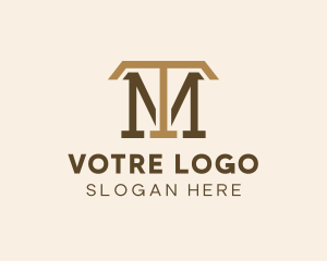 Modern Business Firm Letter TM Logo