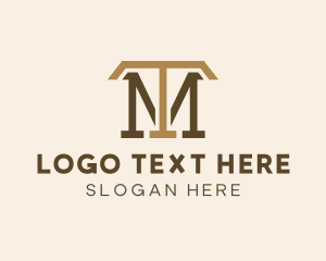 Modern Business Firm Letter TM Logo