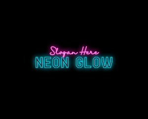 Neon DJ Nightlife logo design