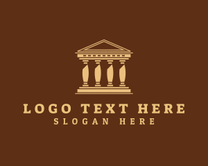 Classical Building - Parthenon Tourism Structure logo design