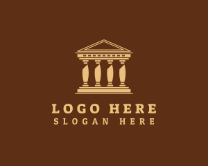 Classical Building - Parthenon Tourism Structure logo design