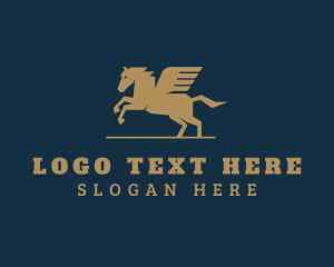 Consulting - Pegasus Horse Wings logo design