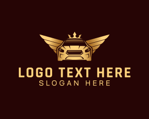 Wing - Car Automotive Crown logo design