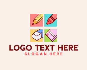 Stationery - School Supply Stationery logo design