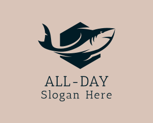 Shark Aquarium Surf Gear  logo design