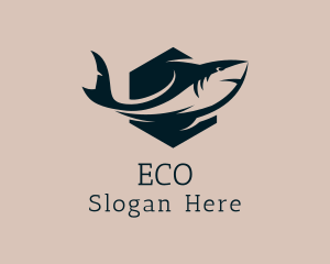 Ocean - Shark Aquarium Surf Gear logo design