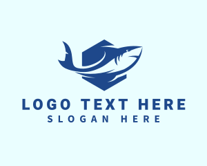 Ocean - Shark Aquarium Surf Gear logo design