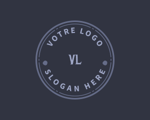 Circle Grunge Fashion Accessory  Logo