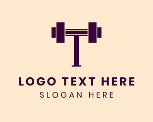 Fitness - Barbell Fitness Fitness logo design