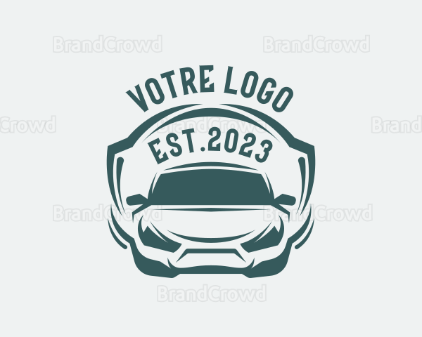 Racing Car Sedan Logo