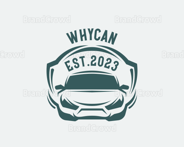 Racing Car Sedan Logo