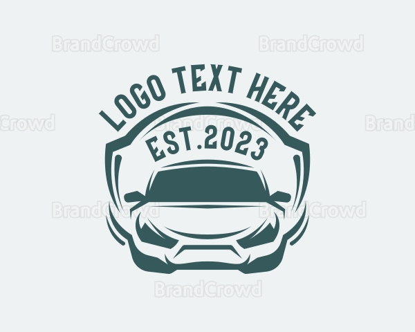 Racing Car Sedan Logo