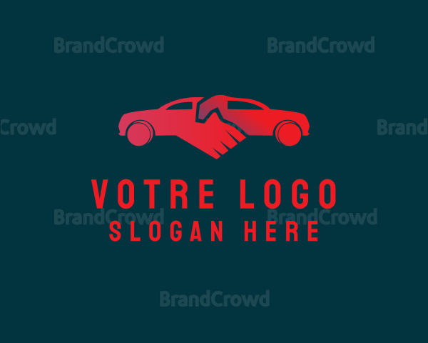 Red Automotive Car Mechanic Logo