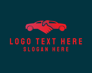 Sports Car - Red Automotive Car Mechanic logo design