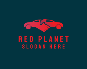 Red Automotive Car Mechanic logo design