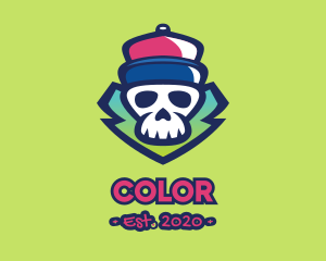 Car Bodyshop - Hip Hop Skull Graffiti logo design