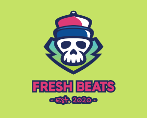Hip Hop - Hip Hop Skull Graffiti logo design