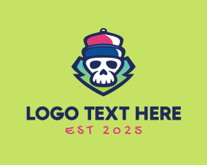 Hip Hop - Hip Hop Skull Graffiti logo design