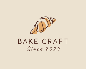 French Croissant Bread logo design