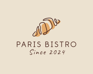 French Croissant Bread logo design