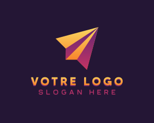 Logistics - Plane Shipment Delivery logo design