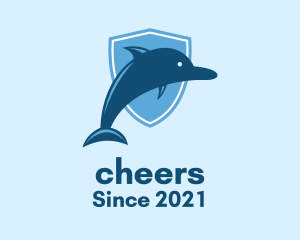 Circus - Dolphin Shield Aquarium logo design