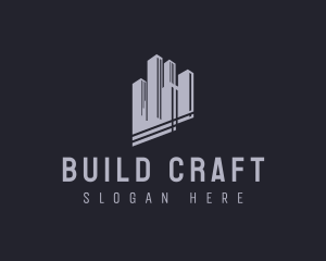 Skyscraper Building Architecture logo design