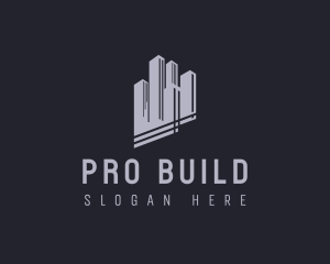 Skyscraper Building Architecture logo design