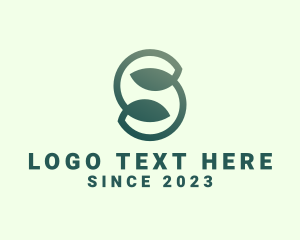 Gradient - Sustainable Leaf Letter S logo design