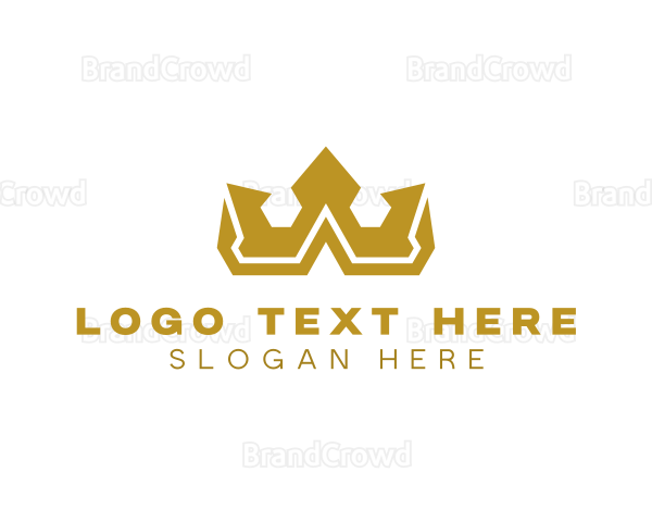 Gold Polygon Royalty Logo