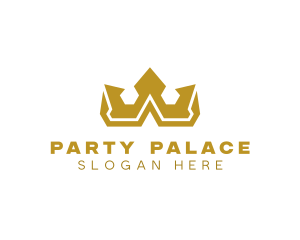 Gold Polygon Royalty logo design