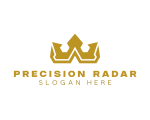 Gold Polygon Royalty logo design