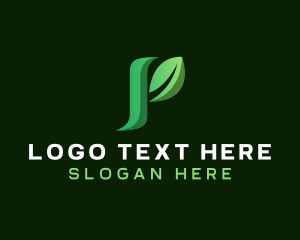 Cafe - Plant Leaf Eco logo design