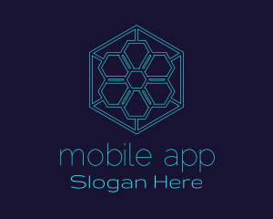 Hexagon Tech Startup Logo
