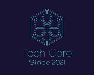 Hexagon Tech Startup logo design