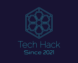 Hexagon Tech Startup logo design