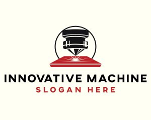 Machine - Laser Fabrication Machine logo design