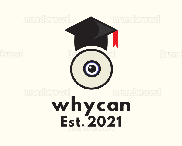 Webcam Graduation Cap Logo