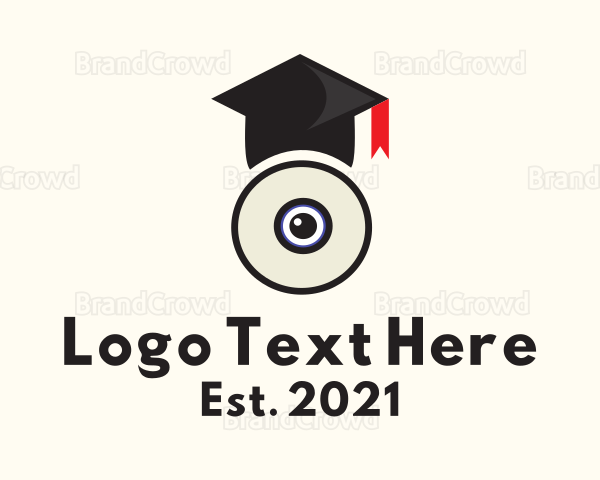 Webcam Graduation Cap Logo