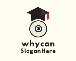 Webcam Graduation Cap Logo