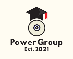 Tech - Webcam Graduation Cap logo design