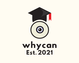 Graduate School - Webcam Graduation Cap logo design