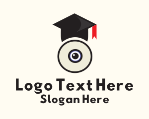 Webcam Graduation Cap Logo