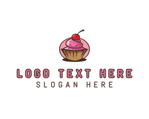 Cherry - Cherry Cupcake Sweets logo design