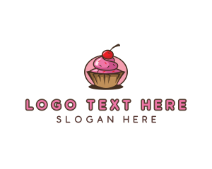 Sweets - Cherry Cupcake Sweets logo design