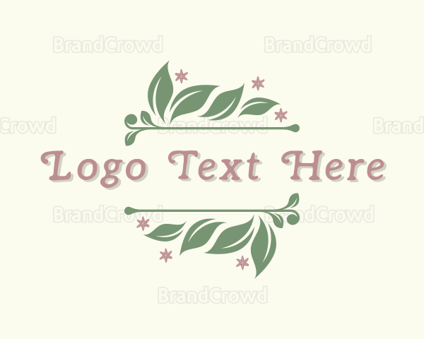 Organic Leaf Herb Logo