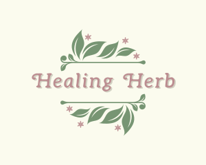 Organic Leaf Herb logo design