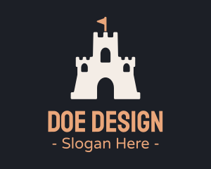 Sand Castle Flag logo design