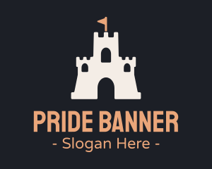 Flag - Sand Castle Flag logo design