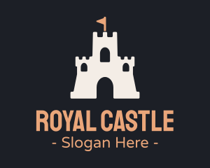 Castle - Sand Castle Flag logo design